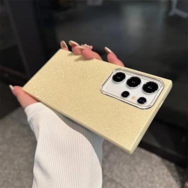 Imagem de YOGISU Capa traseira rígida e à prova de choque para Samsung S25Plus com glitter de luxo (para Samsung S25Plus/YL)