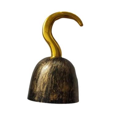 Imagem de Dynwave Fantasia de Capitão Gancho, Pirata, Gancho, Brinquedo, Halloween, Criativo, RPG, Realista, para Festa, Máscara, Celebração, Meninos, Meninas, Ouro