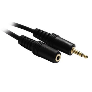 Imagem de Cabo extensor p2 x j2 st (p2 fêmea) preto 1,8m un - storm
