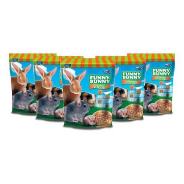 Imagem de Ração P/coelhos Roedores Funny Bunny Blend 500g 5 unid - SUPRA