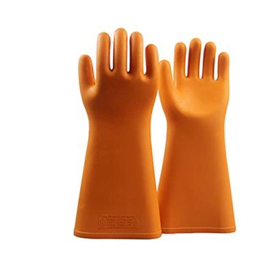 Imagem de gotosee Luvas De Borracha Elétricas Isoladas De 12Kv 20Kv Para Eletricista, Luvas De Trabalho De Alta Tensão Em Formato De Mão, À Prova D'Água, De Segurança E Proteção, Isolantes Para Homens E Mulhe