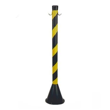 Imagem de Pedestal Zebrado (1 Pç) Sinalização Isolamento Cor Amarelo-preto - SIn