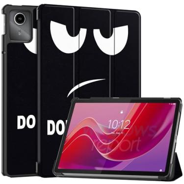 Imagem de Capa inteligente para Lenovo Xiaoxin Pad 2024 28 cm, Ratesell leve com três dobras com suporte inteligente multi-ângulo para Lenovo Tab M11 (2023) TB330FU Pad 2024 TB331FC Don't Touch Me