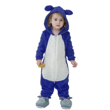 Imagem de Pijama Infantil Macacão Kigurumi Fantasia Urso Azul