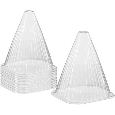 Imagem de 20 pcs de plantas de jardim cloches, 22 x 19 cm de plástico protetores de plantas, plantas reutilizáveis cobre mini estufa para planta de jardim, planta cúpula sino tampa para proteção " (transparent)