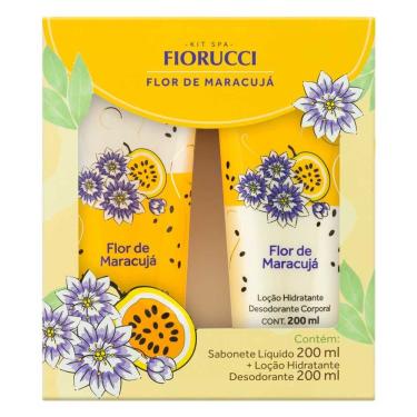 Imagem de Sabonete Líquido Fiorucci Maracujá 200ml e Loção Hidratante Fiorucci Maracujá Desodorante Corporal 200ml