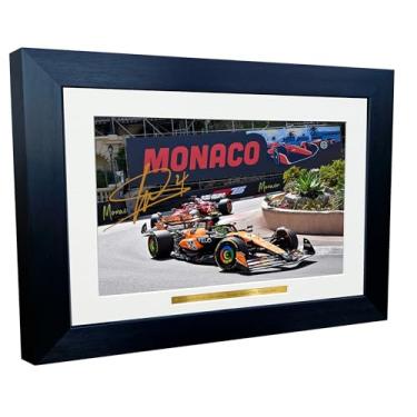 Imagem de Kitbags & Lockers 12x8 A4 Lando Norris Monaco Grand Prix 2025 McLaren Carro Autografado Assinado Assinatura Foto Foto Moldura Racing Formula 1 Pôster Presente 4