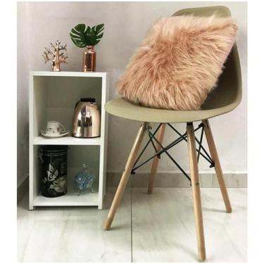 Imagem de Mesa de Cabeceira Organizador 02 Prateleiras Branca Sem Fundo - Compmo