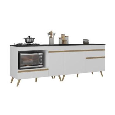 Imagem de Kit Balcão Cozinha para Cooktop/Forno 105cm e Balcão 120cm Veneza Mult