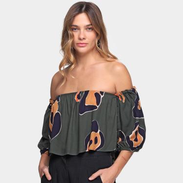 Imagem de Blusa Forum Ombro a Ombro Estampada Feminina-Feminino