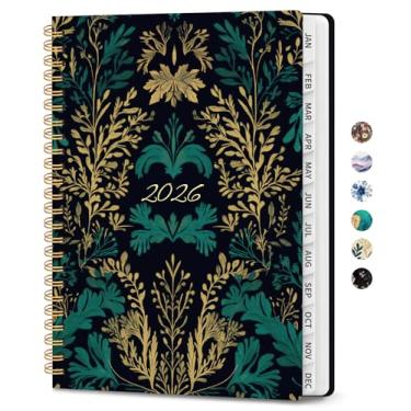 Imagem de Agenda 2026 - Agenda estética semanal e mensal, janeiro de 2026 a dezembro de 2026, agenda de calendário encadernado em espiral, perfeita para escritório, casa, material escolar - A5 (16 cm x 21,6 cm