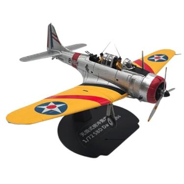 Imagem de YIJU Modelo de aeronave 1/72, avião de caça de dois lugares, ornamento com suporte de exibição, modelo de avião fundido para bar de quarto