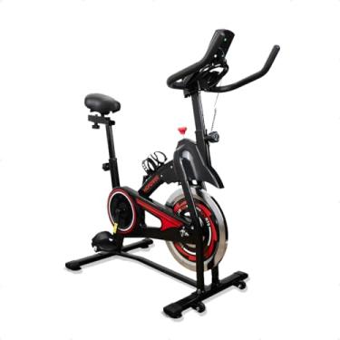 Imagem de Bicicleta Ergométrica Spinning, Roda de Inércia 13kg, Resistência Magnética, Capacidade 120kg, 8 Níveis, Preta