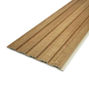 Imagem de Painel Ripado Easy 90cm x 15cm 12 unid. - Talatto Painéis, Carvalho, 1
