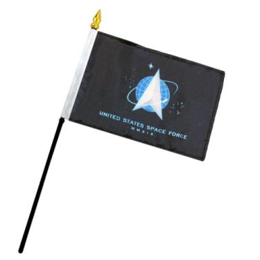 Imagem de Trade Winds United States Space Force MMXIX Black 10.2 cm"x6" Conjunto de mesa de plástico bastão de mesa