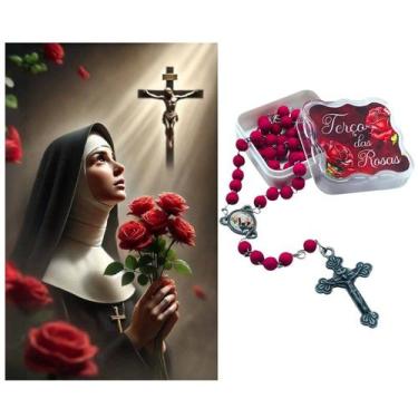 Imagem de Terço Perfumado De Rosas Santa Rita De Cássia - FORNECEDOR 6