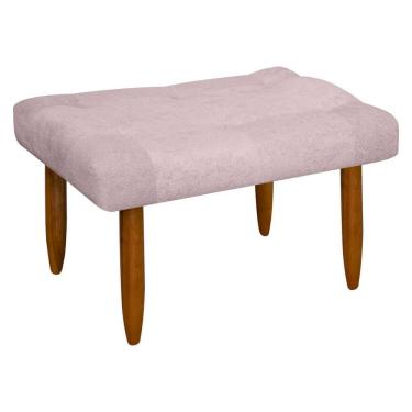 Imagem de Puff Banqueta Requinte Retangular para Sala Quarto Bouclê