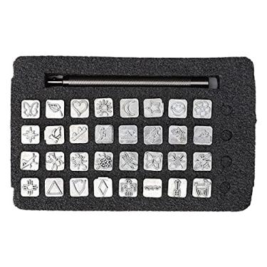 Imagem de 32 Pçs Dos Desenhos Animados Animal Planta Carimbo de Couro Perfurador Conjunto Diy Artesanato Carimbo Ferramenta Kit Dos Desenhos Animados Animal Carimbo de Couro Perfurador