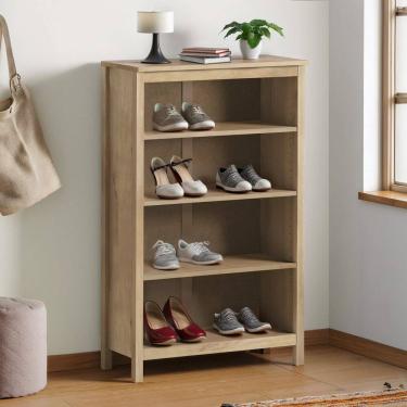 Imagem de Estante Média com 3 Prateleiras Madeira Maciça Maia Carvalho