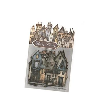 Imagem de Tachiuwa 15x Adesivos decorativos de papel cartão para scrapbook, papel cartão estampado, retrô, faça você mesmo, decoração de diário para embrulho de presente, Style E