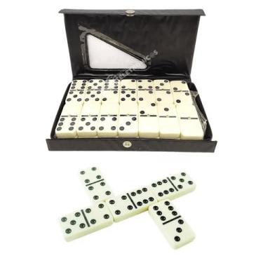 Imagem de Domino Profissional Estojo 28 Peças Jogo Divertido Com Estojo LUADO28 