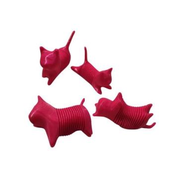 Imagem de Kit 4 Gatos Decorativos  Fofo, Especial para Mesa e Ótima Opção de Pre