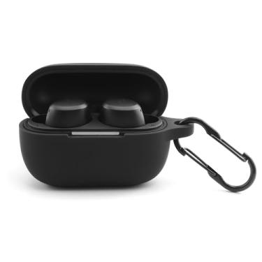 Imagem de LEFXOMPHY Capa para fones de ouvido sem fio TOZO A1 2025 (não serve para a versão 2023 2024), capa protetora de silicone macio (preto)