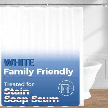 Imagem de Forro de cortina de chuveiro downluxe Waterproof EVA 180x180cm branco