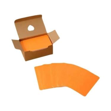 Imagem de Notas De Mensagem Empresarial Em Papel Kraft 100 Peças 90x54x0.3mm Eti