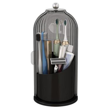 Imagem de Porta-escovas de dentes Zufudo à prova de poeira com tampa de banheiro