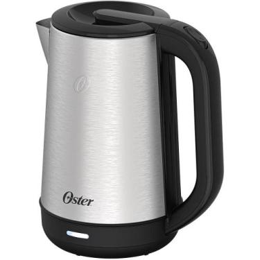 Imagem de Chaleira Elétrica Oster Inox 2L Ultra Ocel840 -220V, Inox e Preto, 220