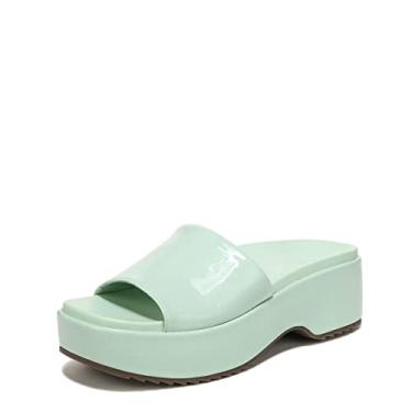 Imagem de Vionic Sandália plataforma feminina Plateau Trista Slide – Slide de suporte que inclui uma palmilha ortopédica e sola acolchoada para suporte de arco, ajuste médio, tamanhos 34 a 44, Patente Menta, 8