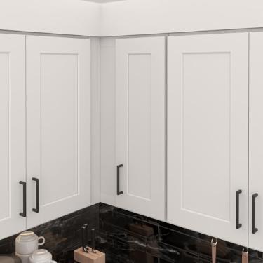 Imagem de Furinno Armário de cozinha pronto para montar, 30,5 cm (D) x 68,6 cm (L) x 76 cm A, branco