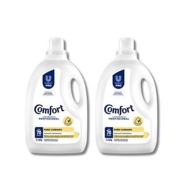 Imagem de Kit 2 Amaciantes Diluído Puro Cuidado 5 Litros Comfort