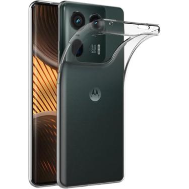 Imagem de Capa para Motorola Moto Edge 50 Ultra 5G (6,7 polegadas) MaiJin Capa Traseira Transparente de Gel de Borracha TPU Macio