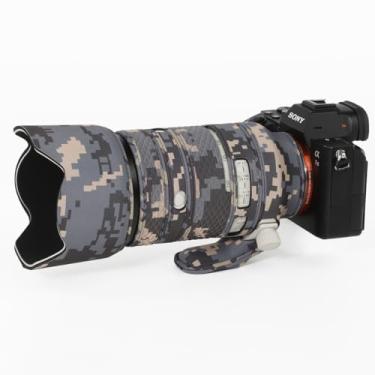 Imagem de CHASING BIRDS Casaco impermeável de camuflagem de lente para Sony FE 70-200 mm F2.8 GM OSS capa protetora de lente à prova de chuva versão IV (camuflagem digital, com 1,4X e 2,0X TC)