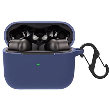 Imagem de Compatível com Razer Hammerhead True Wireless Pro, capa protetora de TPU macio Lamshaw com chaveiro compatível com Razer Hammerhead True Wireless Pro (azul)