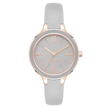Imagem de Nine West Relógio feminino com pulseira, NW/3024, Cinza