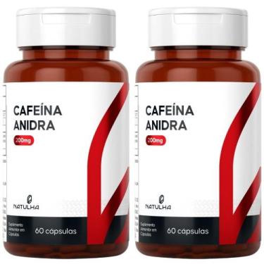 Imagem de KIT 2X Cafeína Anidra Pura 60 cápsulas - Natulha