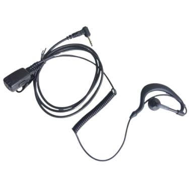 Imagem de Generic Fone de Ouvido Microfone para Rádio Motorola T210BR T38BR T470BR - Com Fio - Sobre a Orelha - Com Ptt - Conector P1