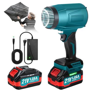 Imagem de Soprador de folhas sem fio com soprador de folhas de alta potência 500000-100000RPM para limpeza de pátio, cuidados com o gramado, folhas sopradas, uso no jardim