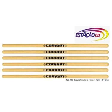 Imagem de 3 Pares Baquetas p/ Timbales 12mm Combat - Spanking 4087