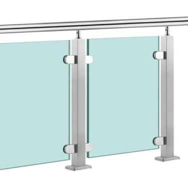 Imagem de Wagxldd Vidro Railig Post 304 Balaustrada De Vidro Inox Railig, Balcoy, Garde, Deck Hadrail, Escada, 850mm