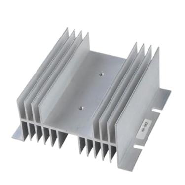 Imagem de Dissipador de calor 125 mm x 90 mm x 50 mm para relé de estado sólido SSR branco