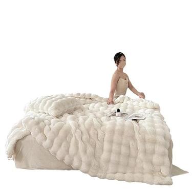 Imagem de AKALNNB Jogo de cama de pelúcia de inverno de quatro peças com pelúcia de leite e capa de edredom de pelúcia, lençol de cama de flanela coral espesso e quente