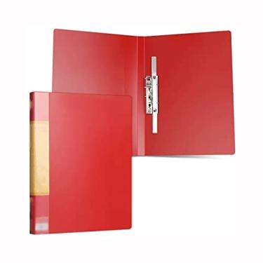 Imagem de Pastas vermelhas dobráveis, capa de transferência, pasta de dados, pasta única forte, organizador de arquivos, relatório de apresentação, fichário, material de escritório, pastas de arquivos, pasta de