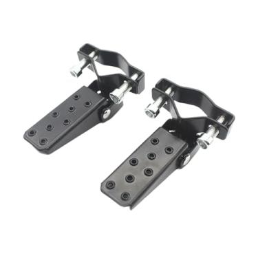 Imagem de Dynwave Apoios para os pés de motocicleta, apoios para os pés de estrada, para de passageiro, pedais de descanso, Preto