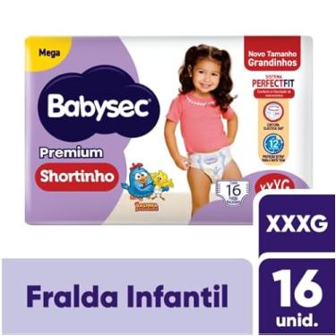 Imagem de FRALDA BABYSEC PREMIUM SHORTINHO MEGA XXXG 16 UM