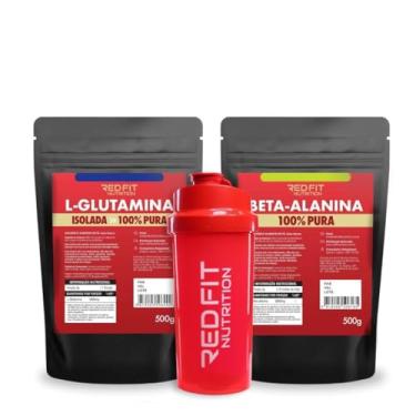 Imagem de L-Glutamina 500g Beta-Alanina 500g - 100% Puras Importadas - Red Fit Nutrition