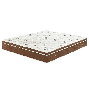 Imagem de Colchão Molas Bonnel 128x188x28 - Lateral Marrom PREMIUM